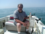 Tim with the first walleye of the day! 8/1/04 Rest in peace Tim. 12/28/06