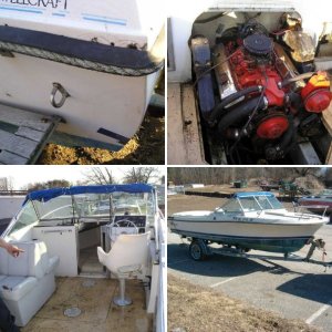 1984 V-Step (Project) Boat Volvo I/O, (frozen) 5.7L/350ci/V8