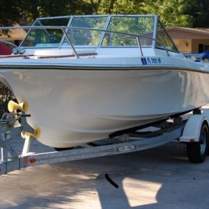 V on her new Shore Lander Trailer