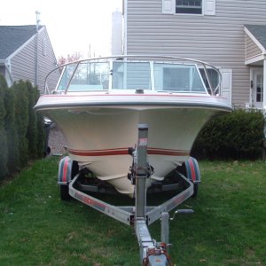 Would you believe this boat was so chalky when we got her that if you rubbed against it, your shirt would turn white!!!!!