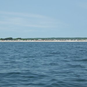 If you zoom in you will see all these shacks are literally on the beach.