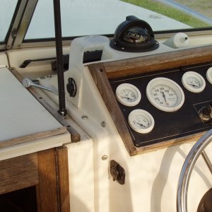 Auxilary power outlets, the lexan bracket mounted a gps, going to redo the dash with Starboard and flush mount the electronics