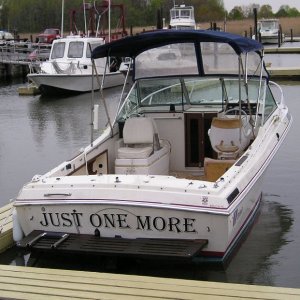 Just One More - Finally in the Water - Splashed her (and left her at the dock a few nights) in NJ before bringing her home.  She floats!!  She runs!! 