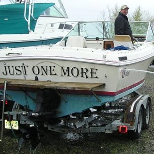 New Boat!!  "Just One More" is an apropriate name since it's my 2nd VStep20.  I still have a couple month's work on the Project Boat and couldn't pass