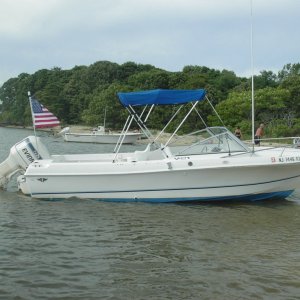 Beached on the Manasquan River in August 2005.