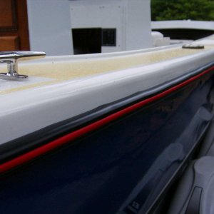 New rub rail with red stripe!