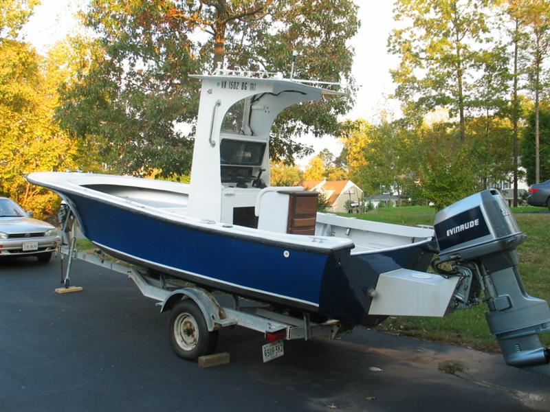 74 Center Console.  Transom and console were already done when I bought the boat last year.  I did installed  a new bracket and repowered though.  Lot