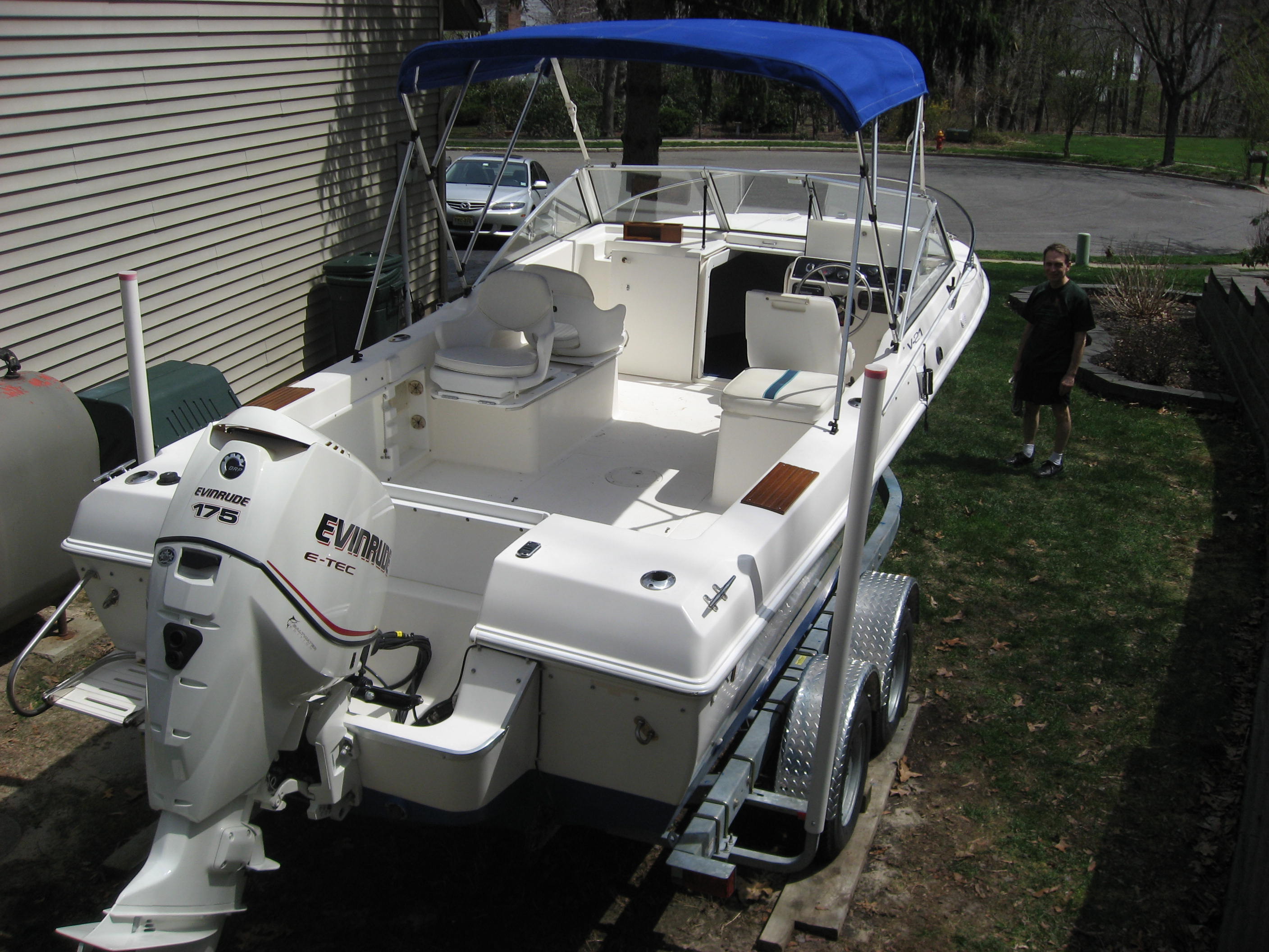 Boat on trailer