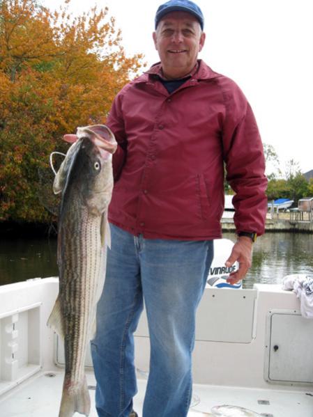 Dad with a fall Bass.