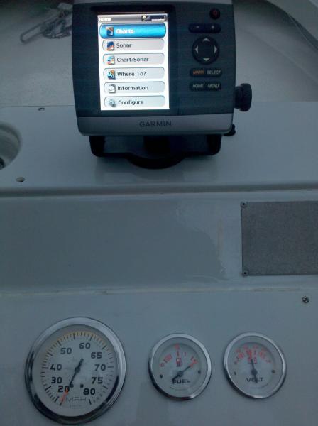 new gauges, Garmin nav&sounder