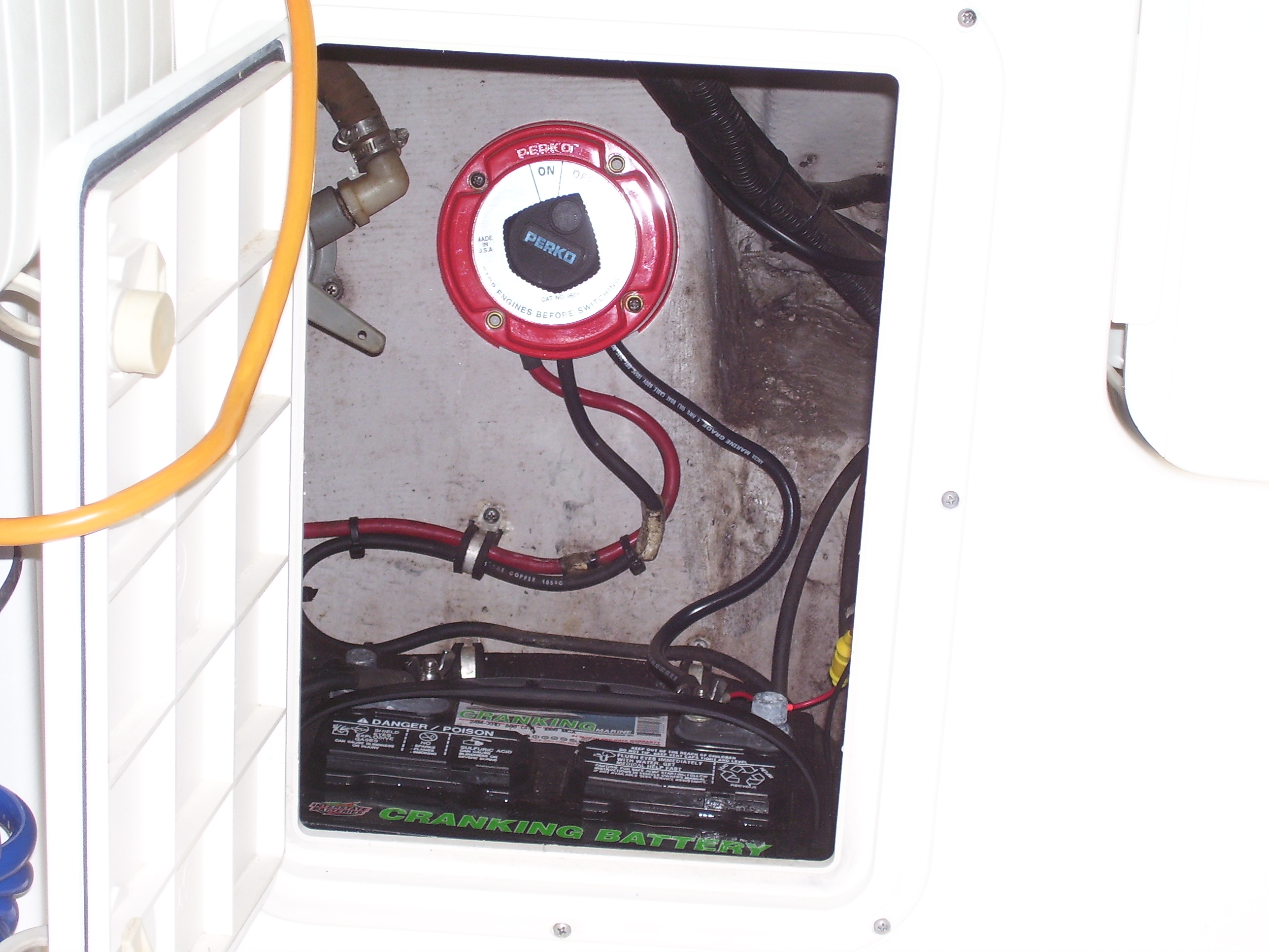 No boat would be complete without a Guest battery switch to ensure no current drain.