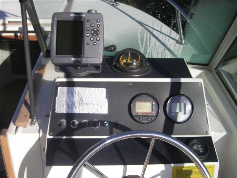 Removed old Depth finder then new GPS (Medium)