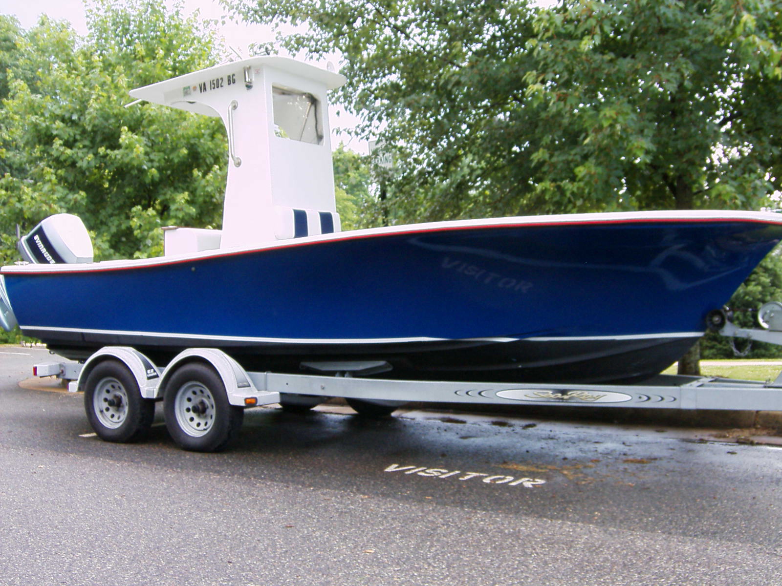 Side shot with New Rub rail and Outriggers mounts installed