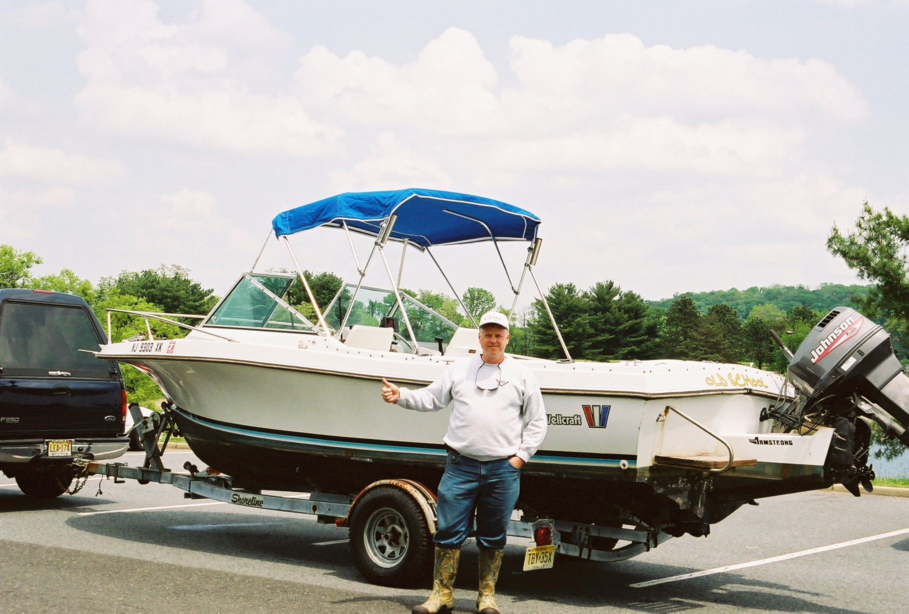 Some Old School Guy and his baby