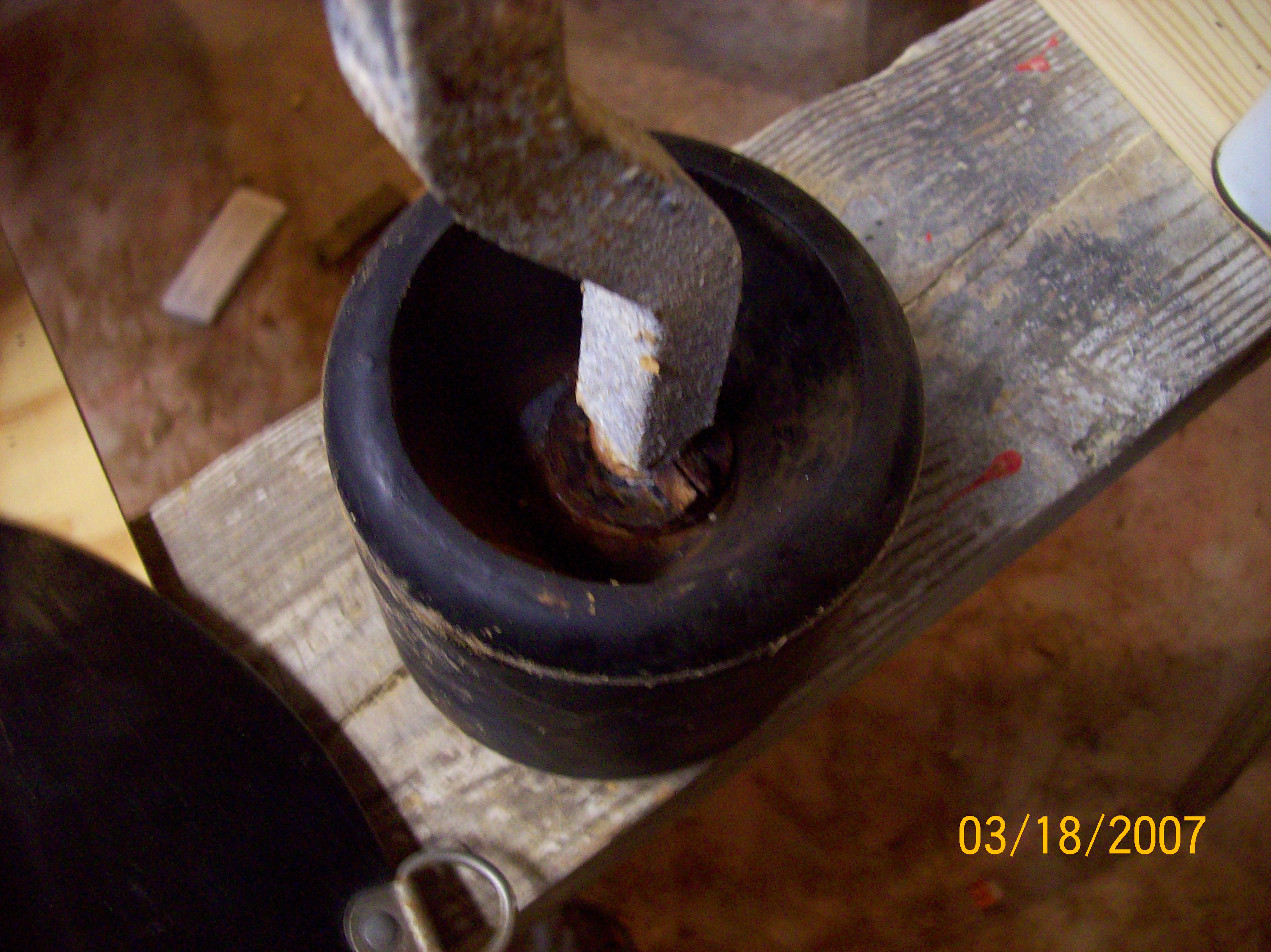 This roller was completely froze in place. What a drag unloading the boat.