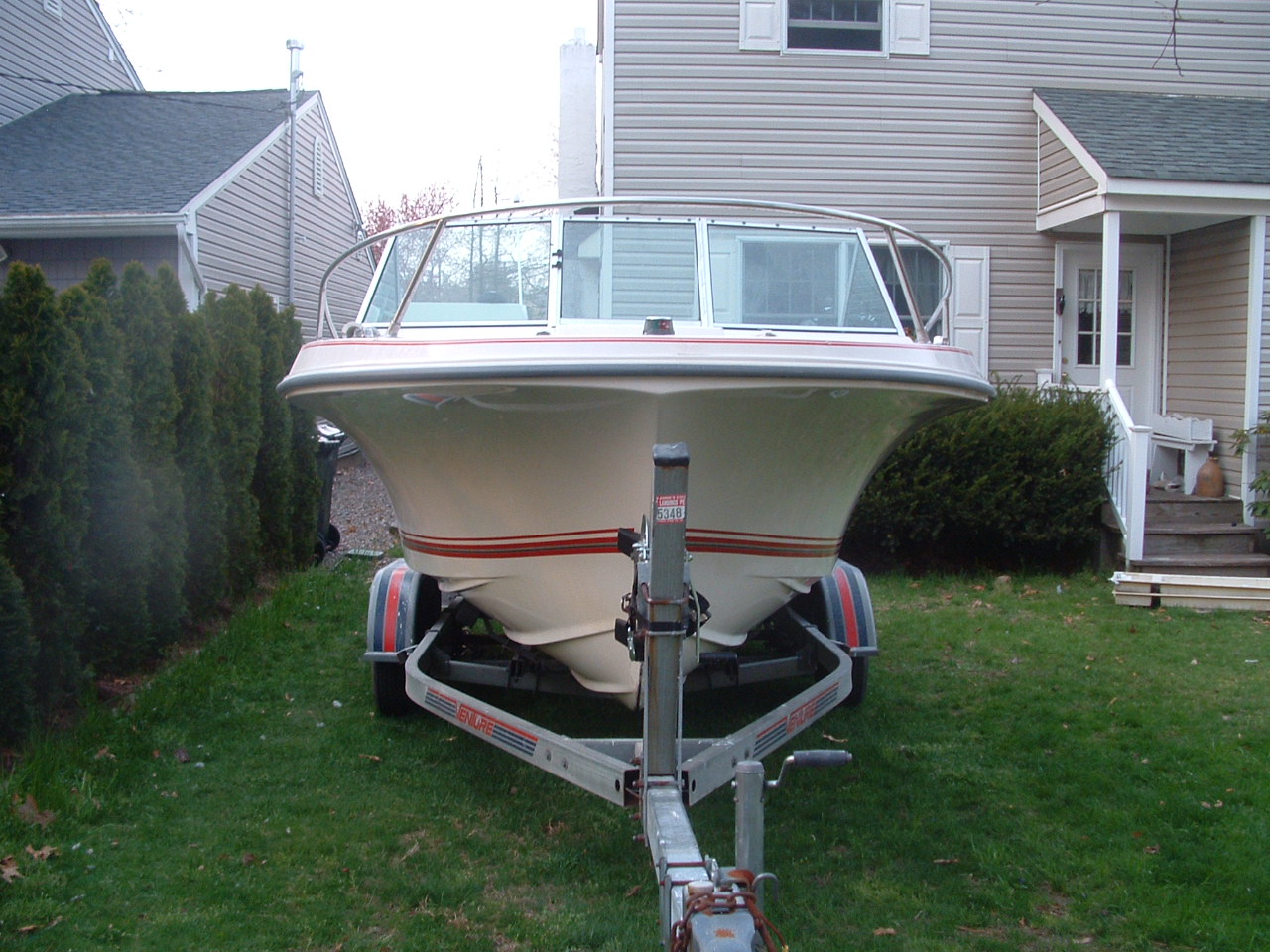 Would you believe this boat was so chalky when we got her that if you rubbed against it, your shirt would turn white!!!!!